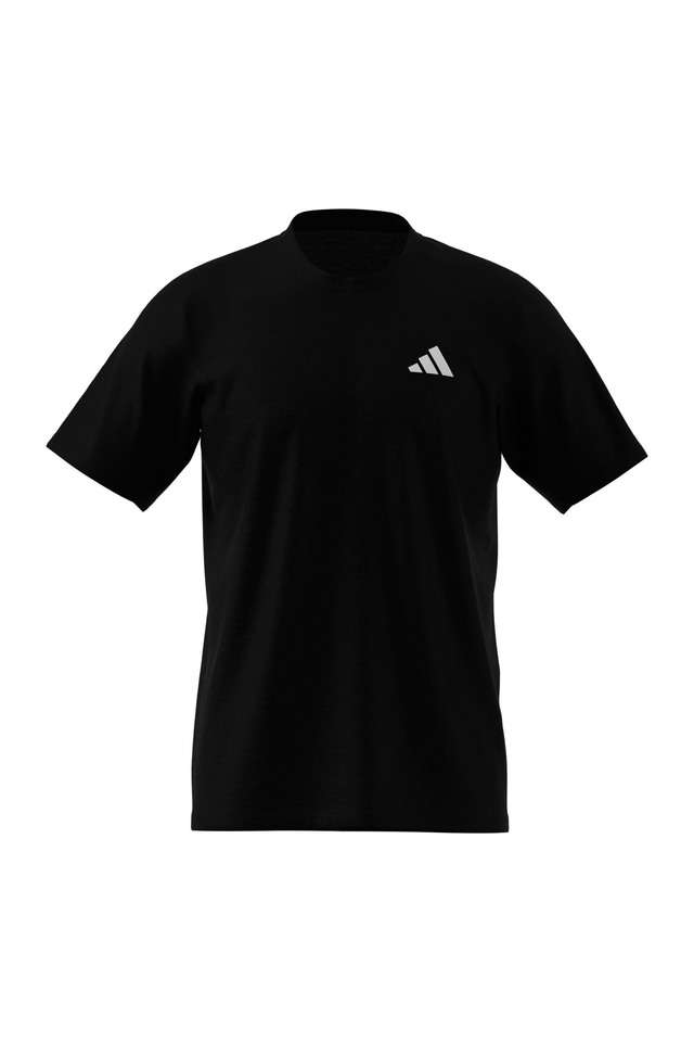 Solid-Polyester-Round-Neck-Men-s-T-Shirt