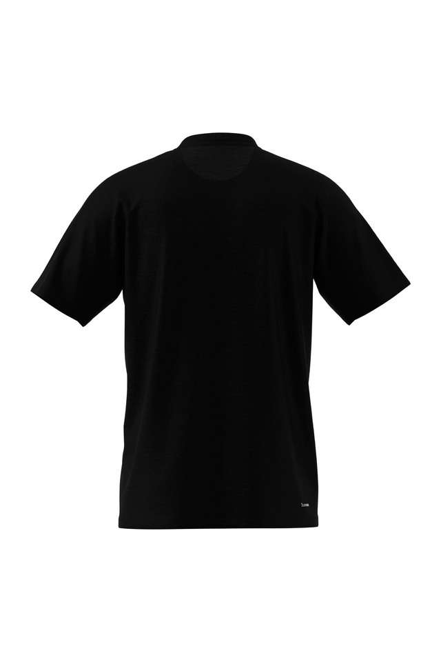 Solid-Polyester-Round-Neck-Men-s-T-Shirt