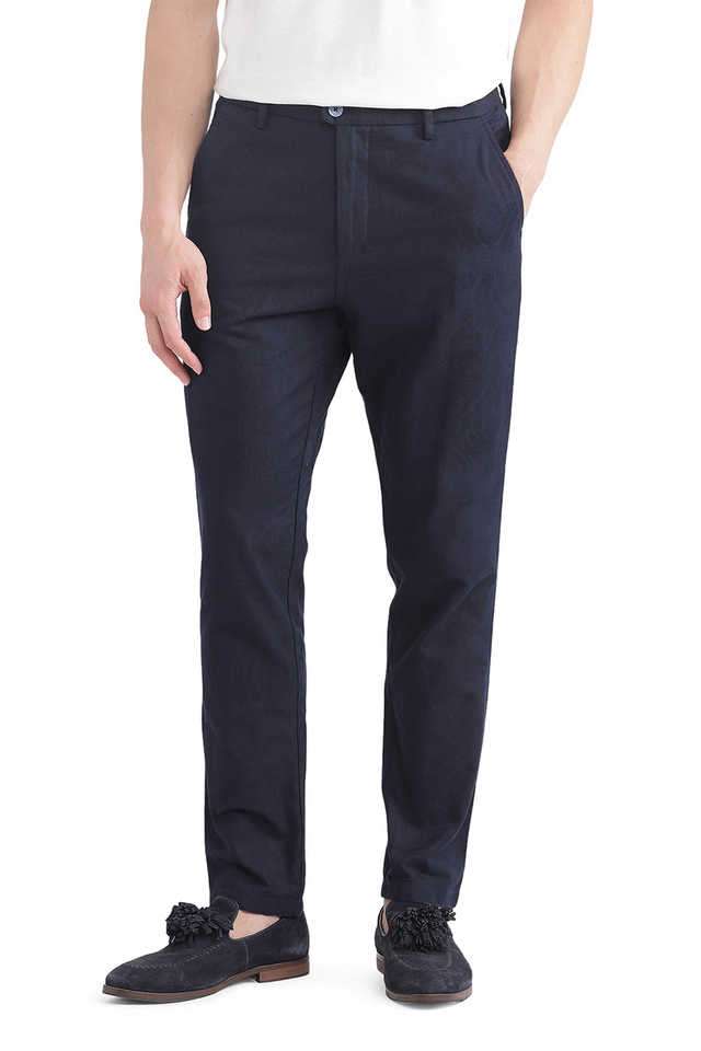 Solid-Cotton-Regular-Fit-Men-s-Casual-Wear-Trousers