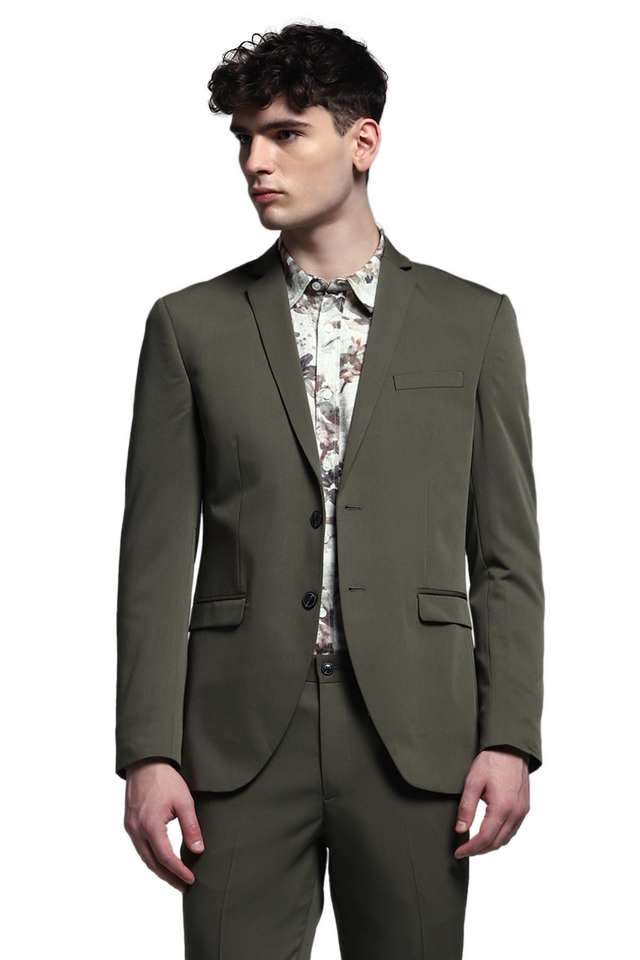 Solid-Polyester-Slim-Fit-Men-s-Casual-Wear-Blazer