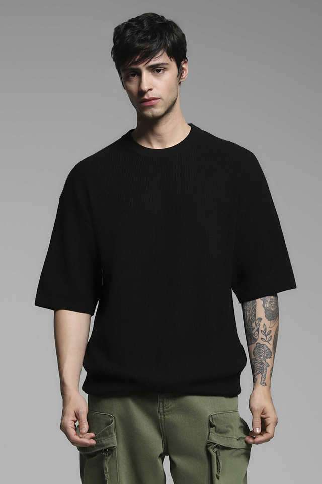 Solid-Cotton-Round-Neck-Men-s-T-Shirt