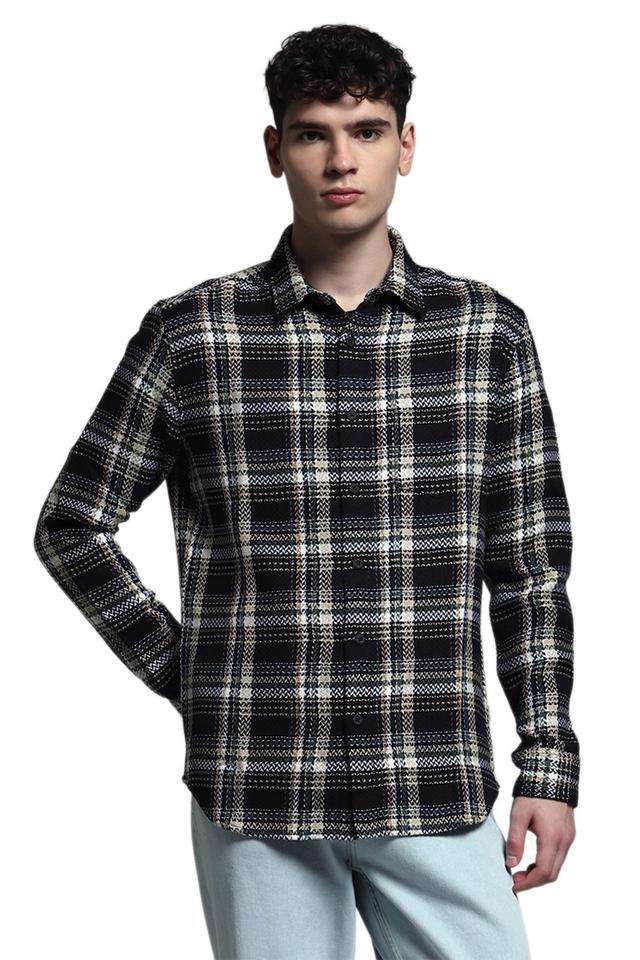 Checks-Cotton-Regular-Fit-Men-s-Casual-Wear-Shirt