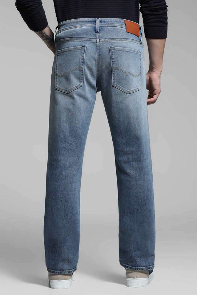 Light-Wash-Cotton-Bootcut-Fit-Men-s-Jeans