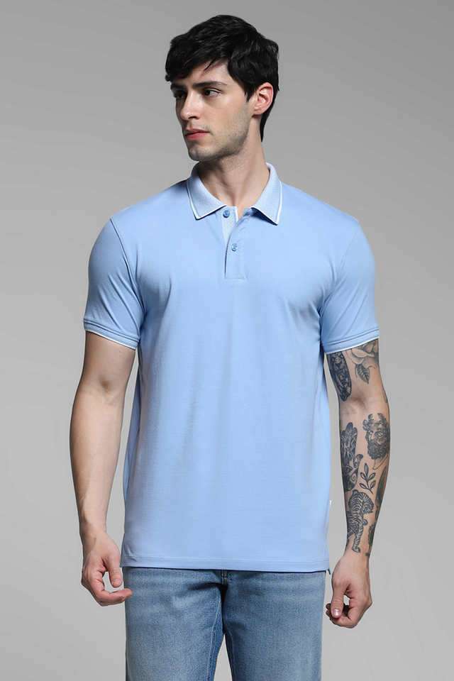 Solid-Cotton-Polo-Men-s-T-Shirt