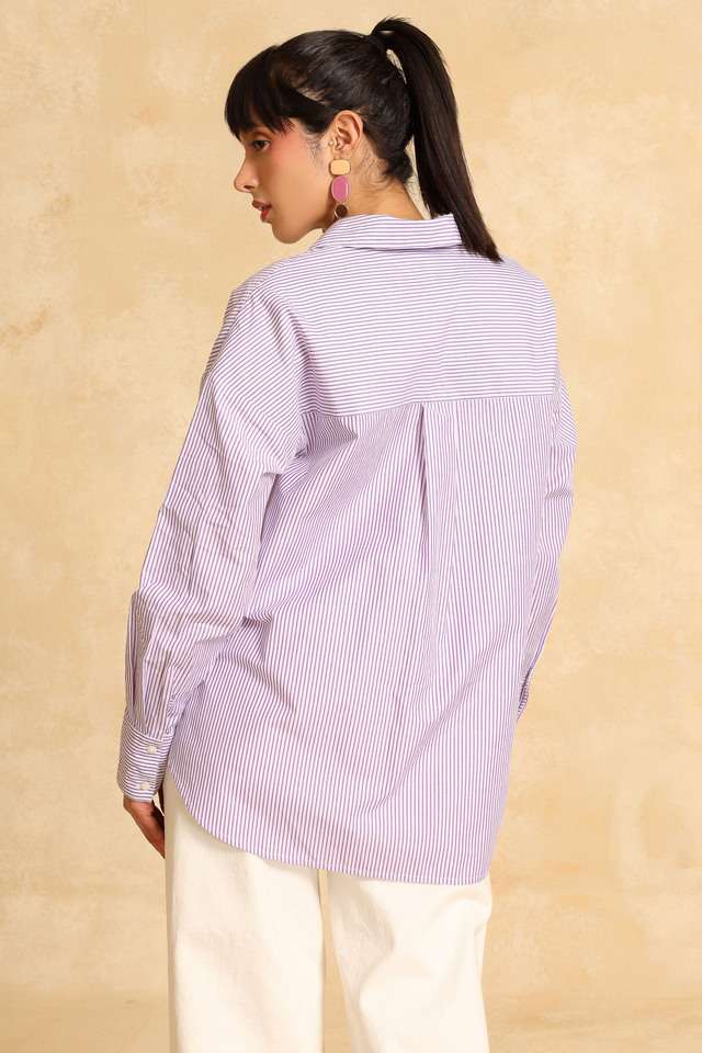 Printed-Collared-Polyester-Women-s-Casual-Wear-Shirt