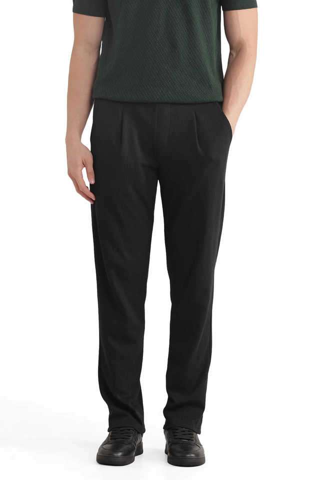 Solid-Cotton-Regular-Fit-Men-s-Casual-Wear-Trousers