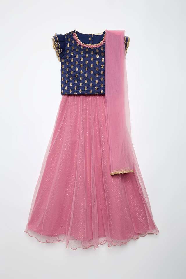 Solid-Blended-Fabric-Girls-Clothing-Set