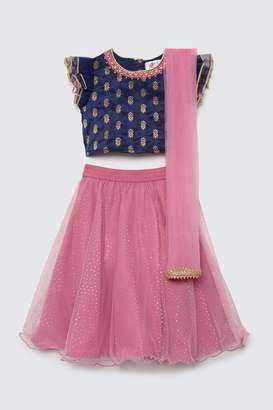 Solid-Blended-Fabric-Girls-Clothing-Set