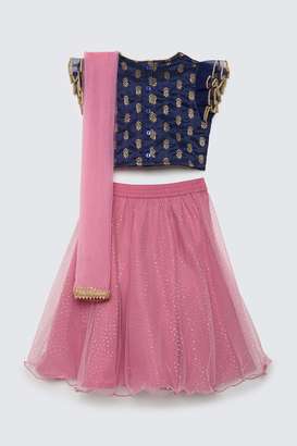Solid-Blended-Fabric-Girls-Clothing-Set