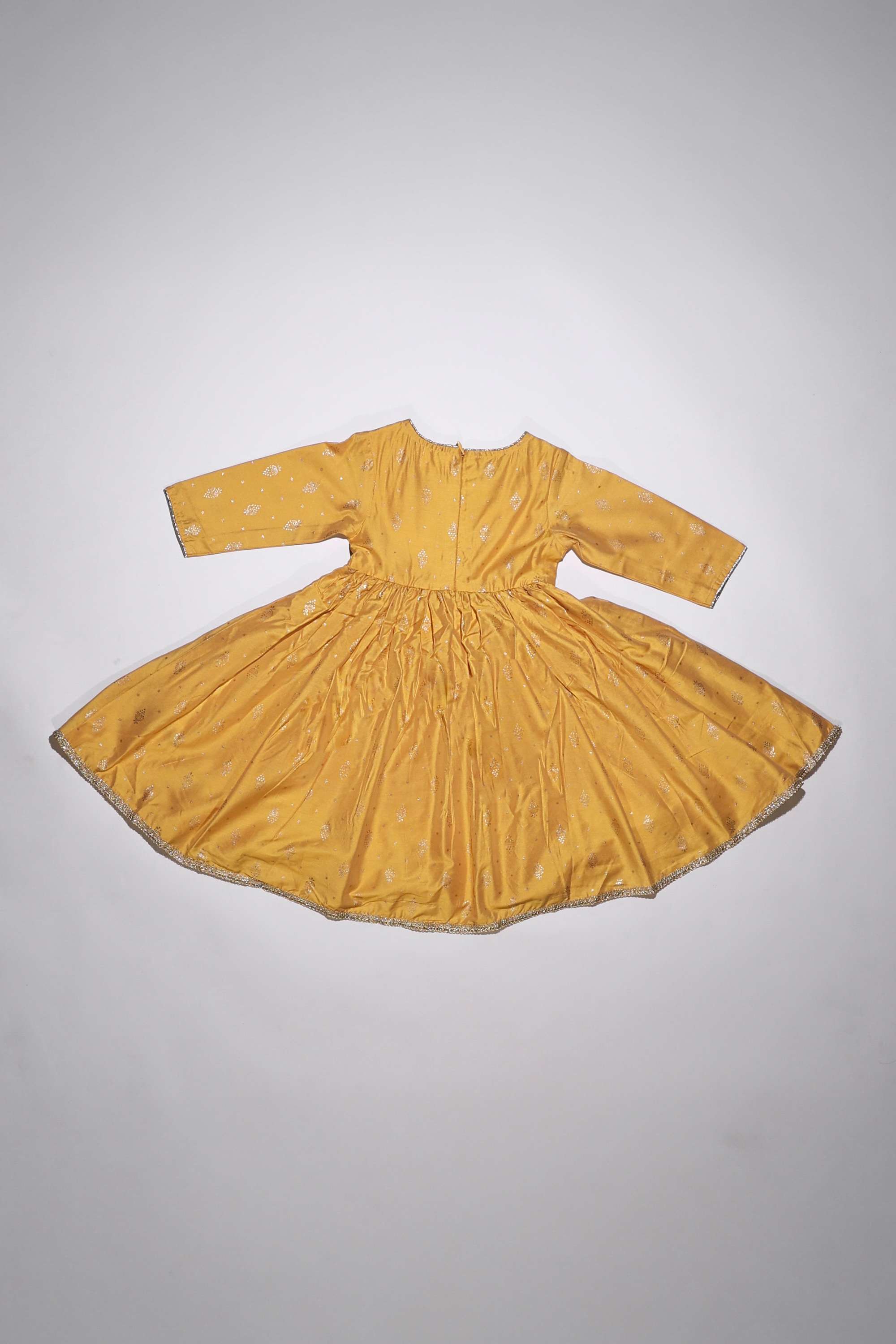 Solid-Blended-Fabric-Girls-Kurta-Set