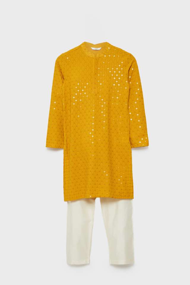 Solid-Blended-Fabric-Boys-Kurta-Set
