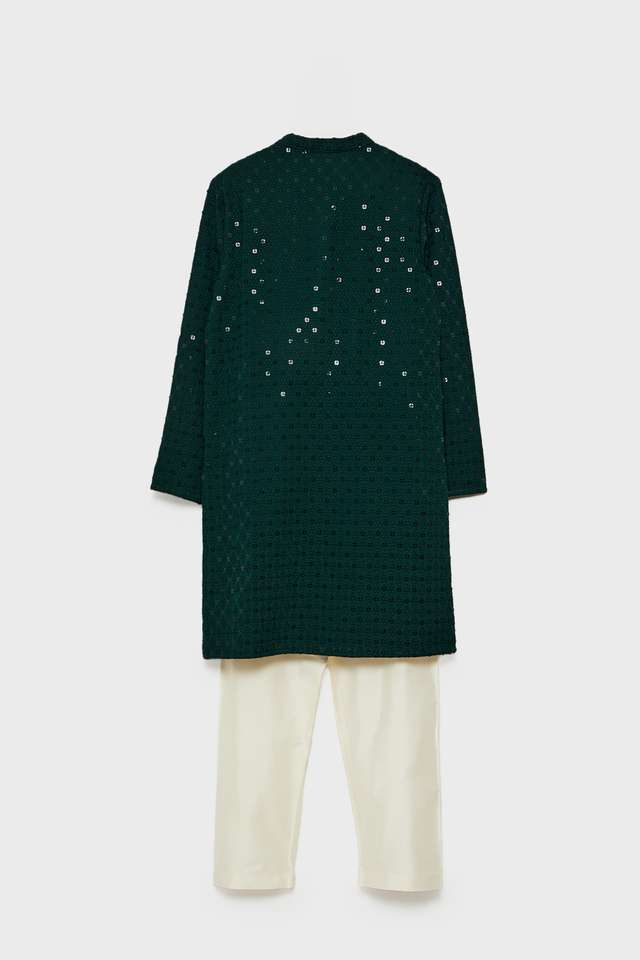 Solid-Blended-Fabric-Boys-Kurta-Set