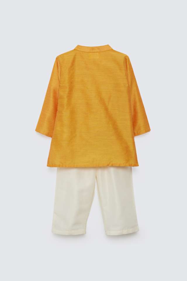 Embroidered-Polyester-Regular-Fit-Infant-Boys-Kurta-Pyjama-Set