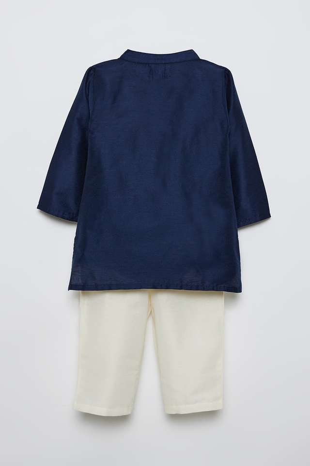 Embroidered-Polyester-Regular-Fit-Infant-Boys-Kurta-Pyjama-Set