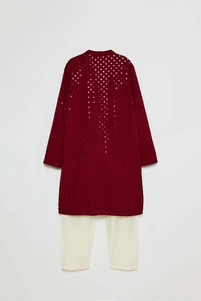 Solid-Blended-Fabric-Boys-Kurta-Set