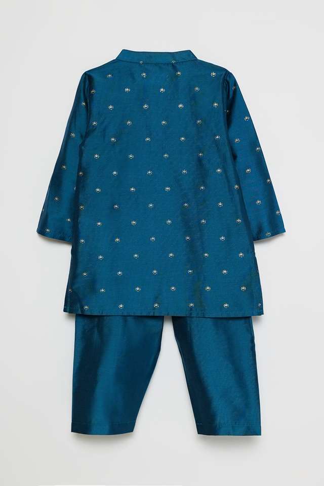Solid-Blended-Fabric-Boys-Kurta-Set