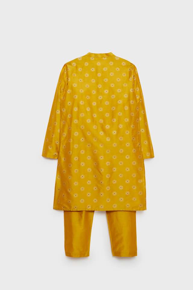 Printed-Blended-Fabric-Regular-Fit-Boys-Kurta-Pyjama-Set