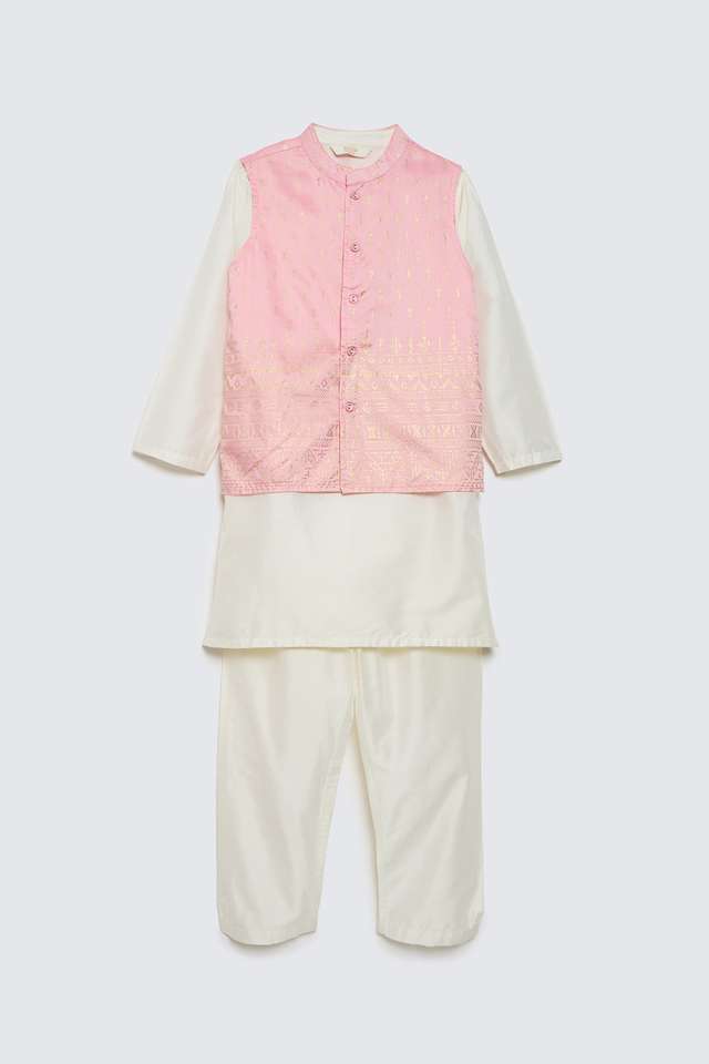 Printed-Blended-Fabric-Regular-Fit-Boys-Kurta-Pyjama-Jacket