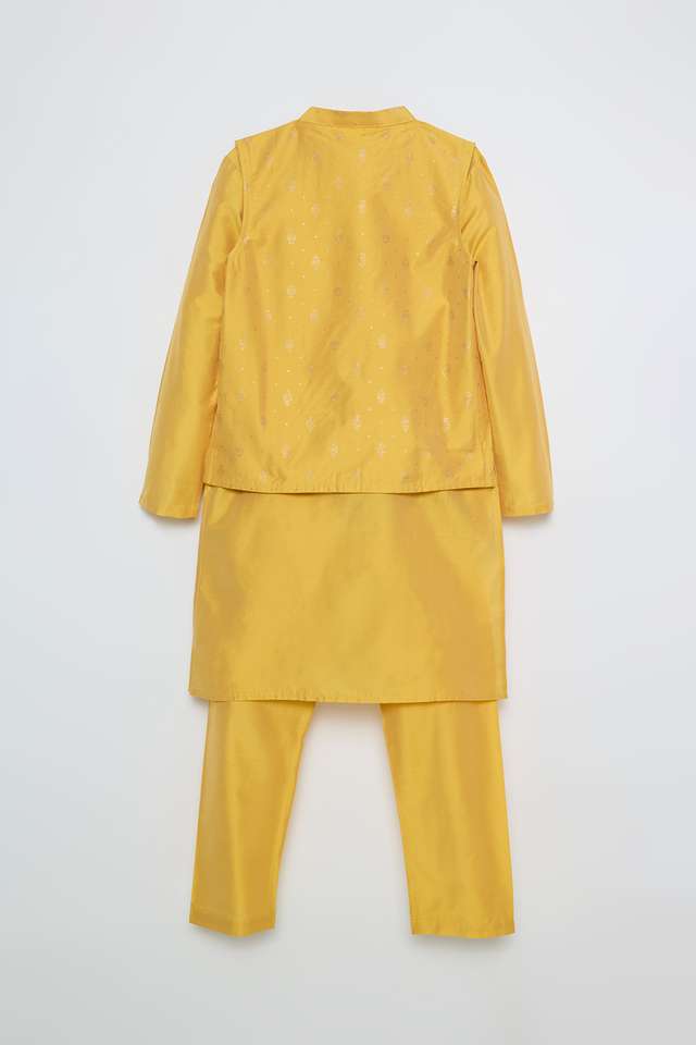 Printed-Blended-Fabric-Regular-Fit-Boys-Kurta-Pyjama-Jacket