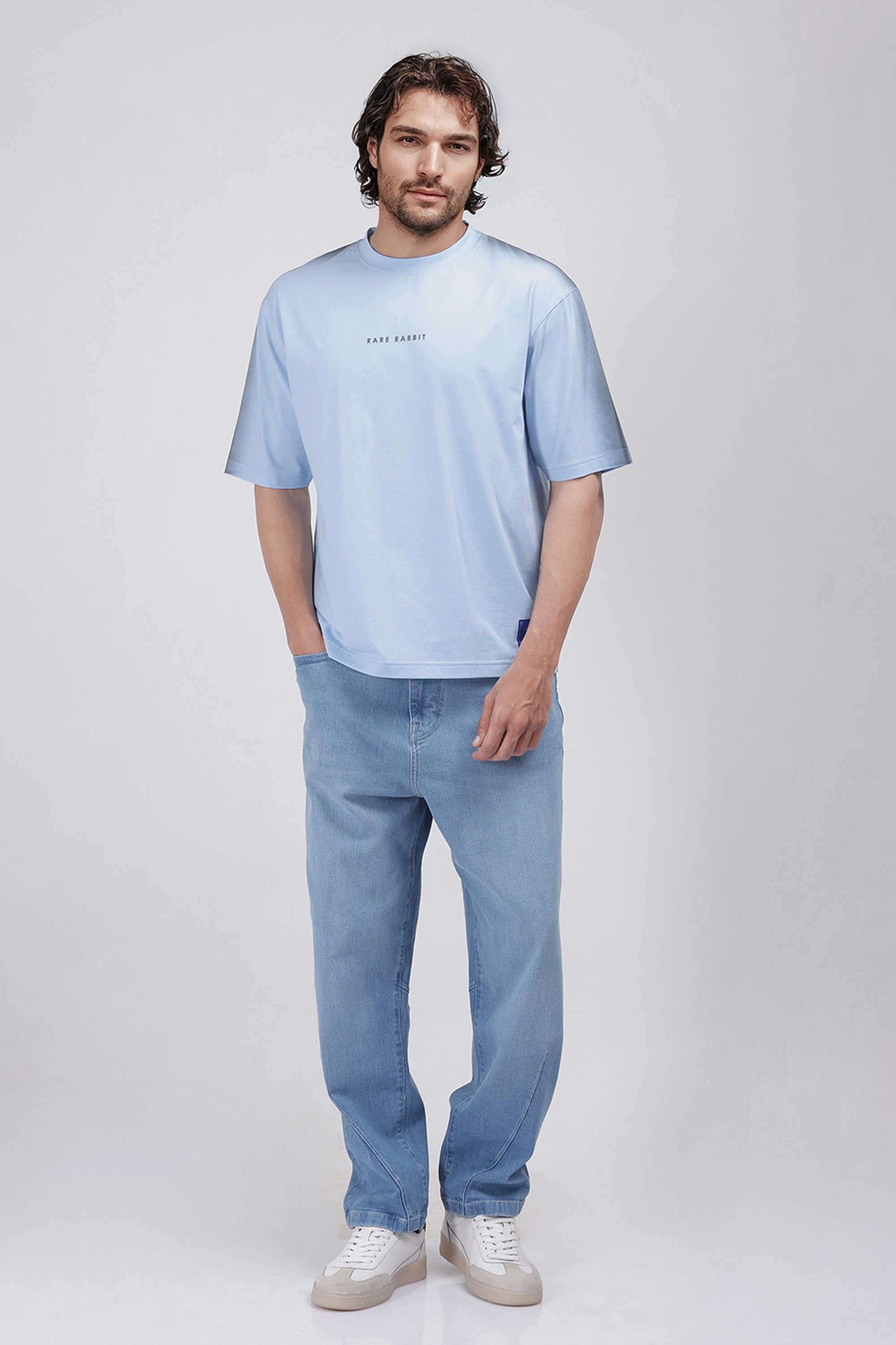 Solid-Cotton-Relaxed-Fit-Men-T-Shirt