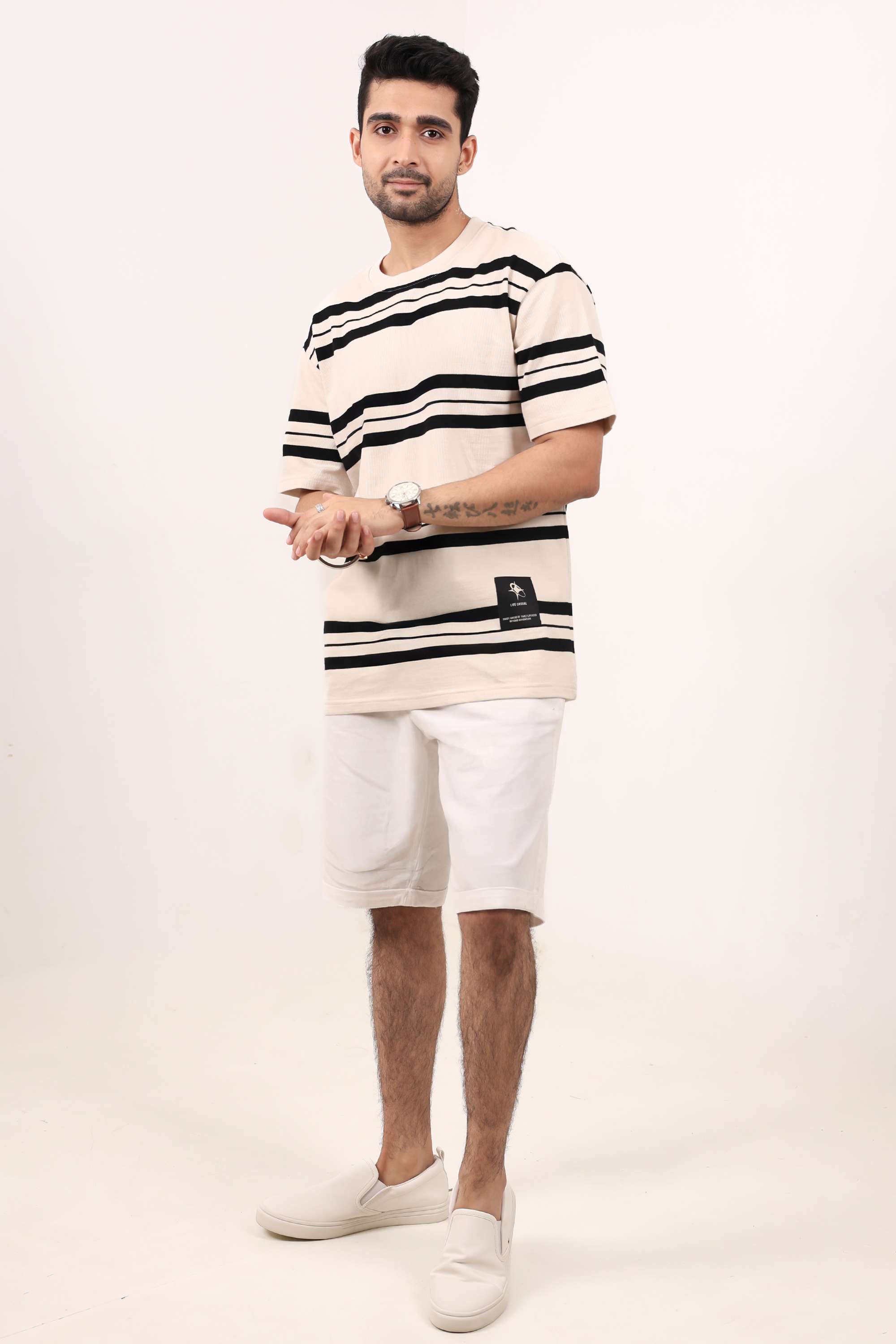 Blended-Fabric-Regular-Fit-Men-T-Shirt