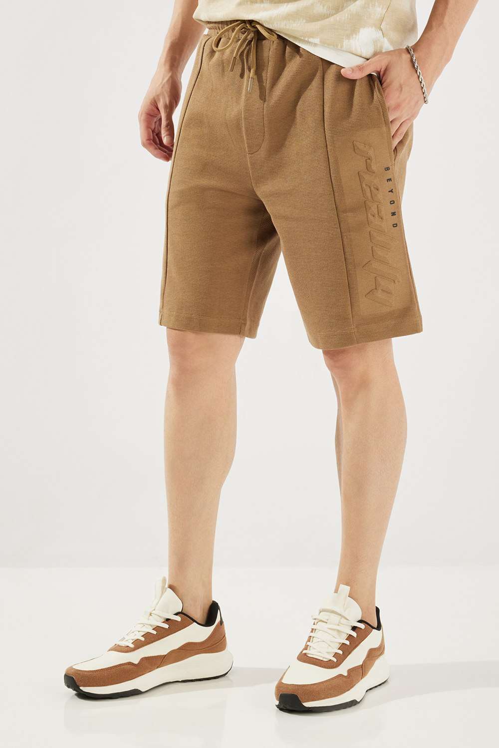 Solid-Blended-Regular-Fit-Men-s-Shorts