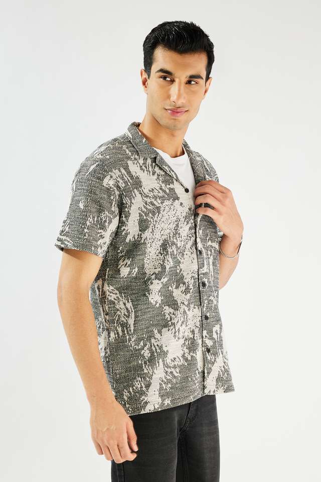 Printed-Blended-Fabric-Relaxed-Fit-Men-s-Shirt