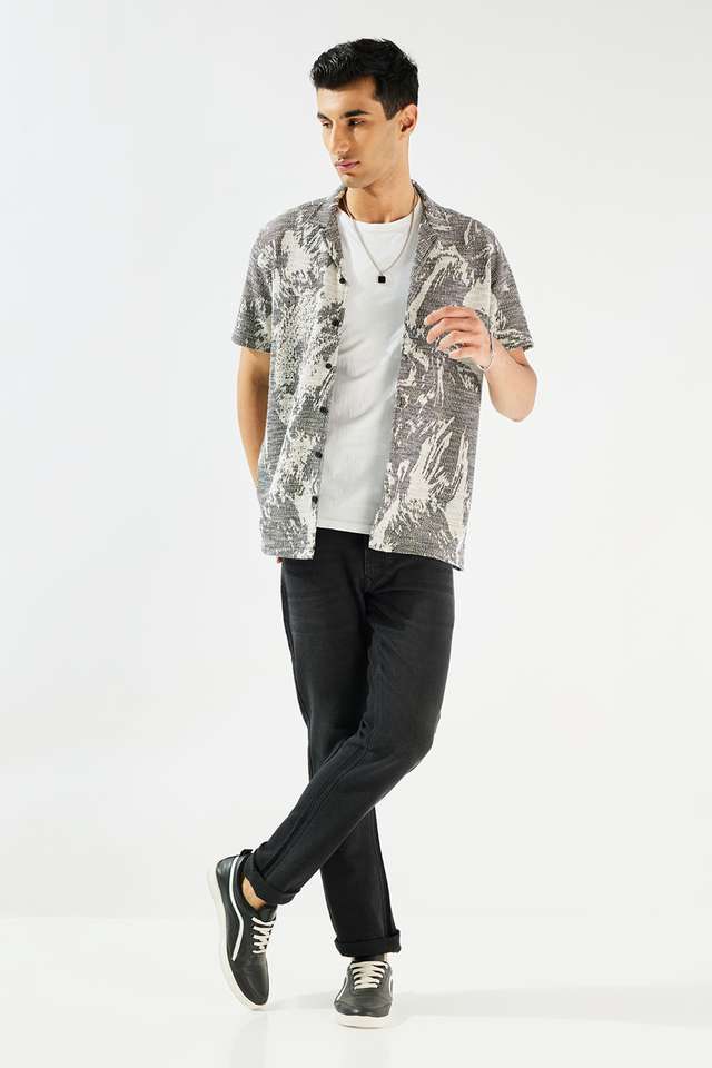 Printed-Blended-Fabric-Relaxed-Fit-Men-s-Shirt
