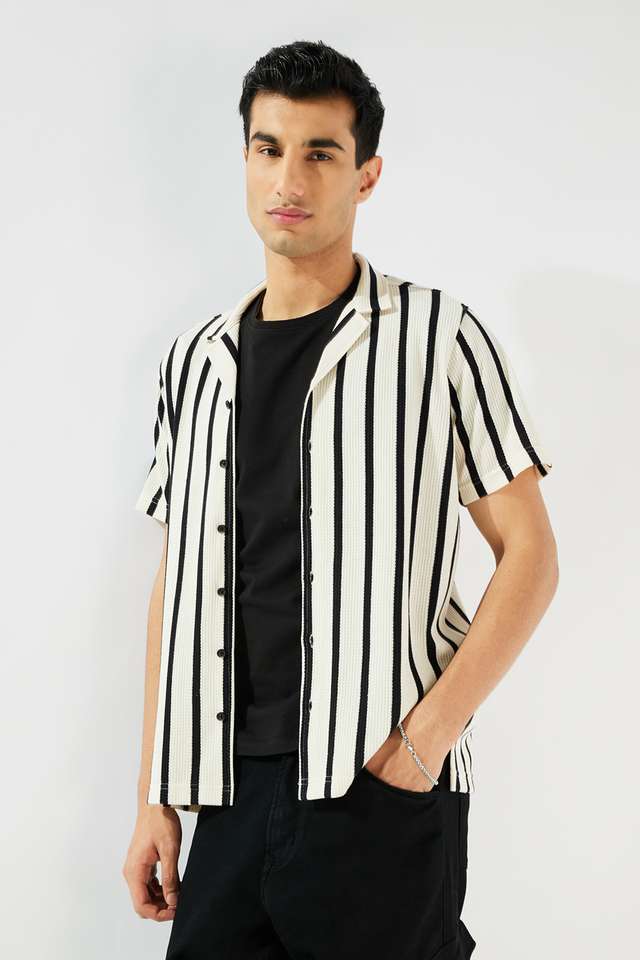 Stripes-Blended-Fabric-Relaxed-Fit-Men-s-Shirt