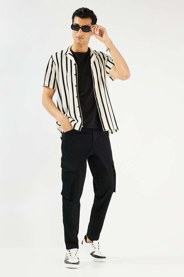 Stripes-Blended-Fabric-Relaxed-Fit-Men-s-Shirt