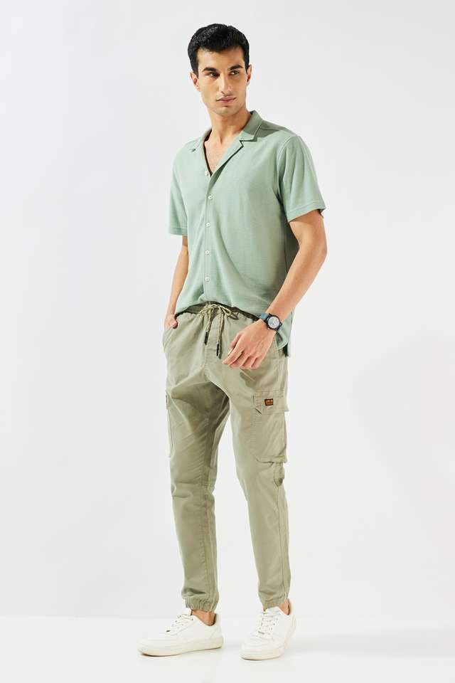 Solid-Blended-Fabric-Relaxed-Fit-Men-s-Shirt
