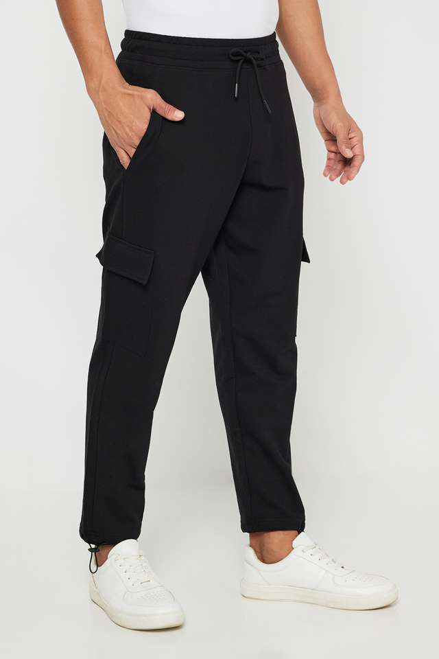 Solid-Cotton-Relaxed-Fit-Men-s-Joggers
