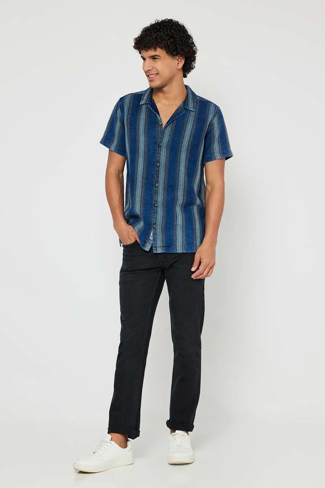 Stripes-Cotton-Slim-Fit-Men-s-Casual-Wear-Shirt