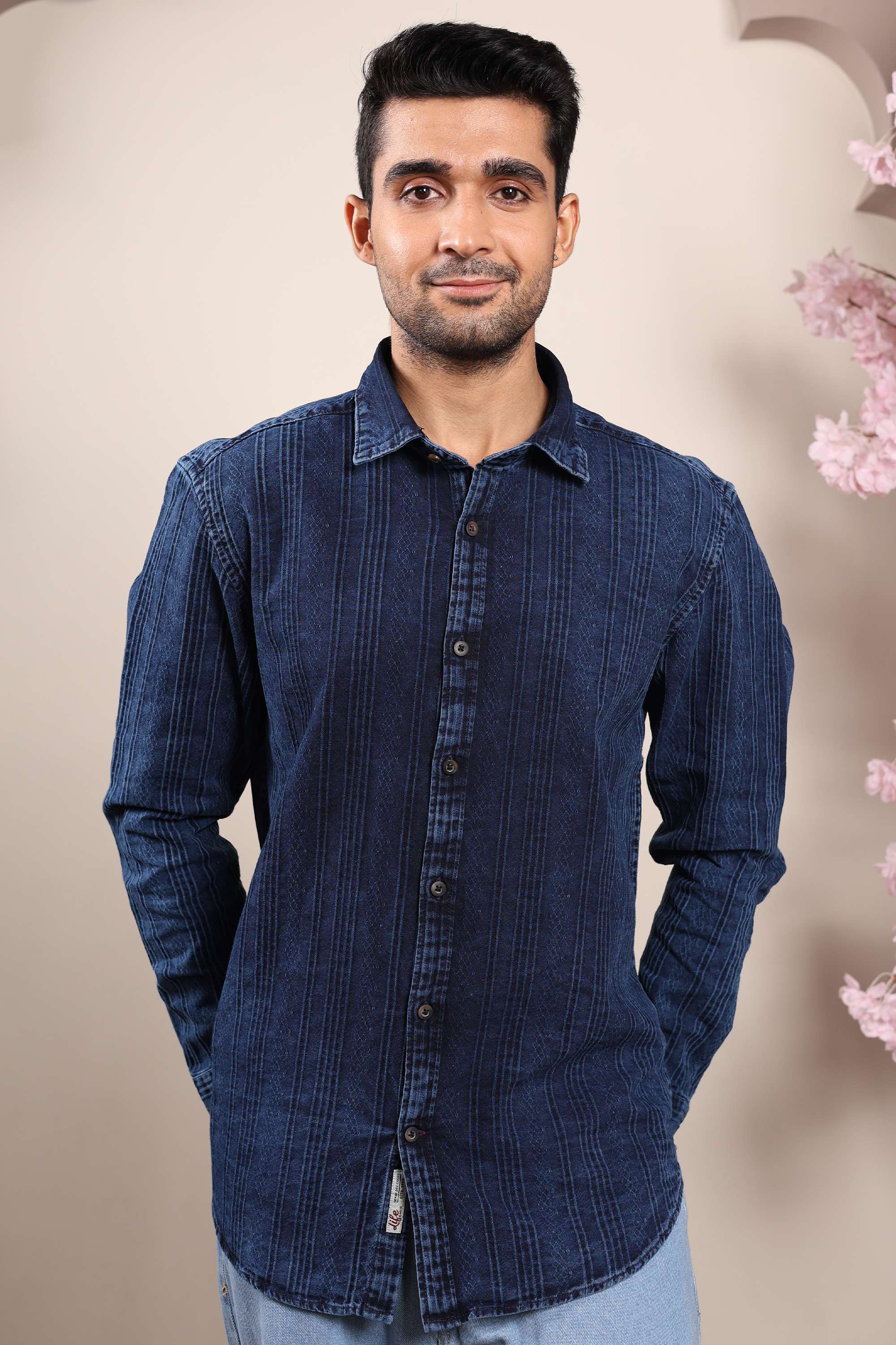 Blended-Fabric-Regular-Fit-Men-Shirt