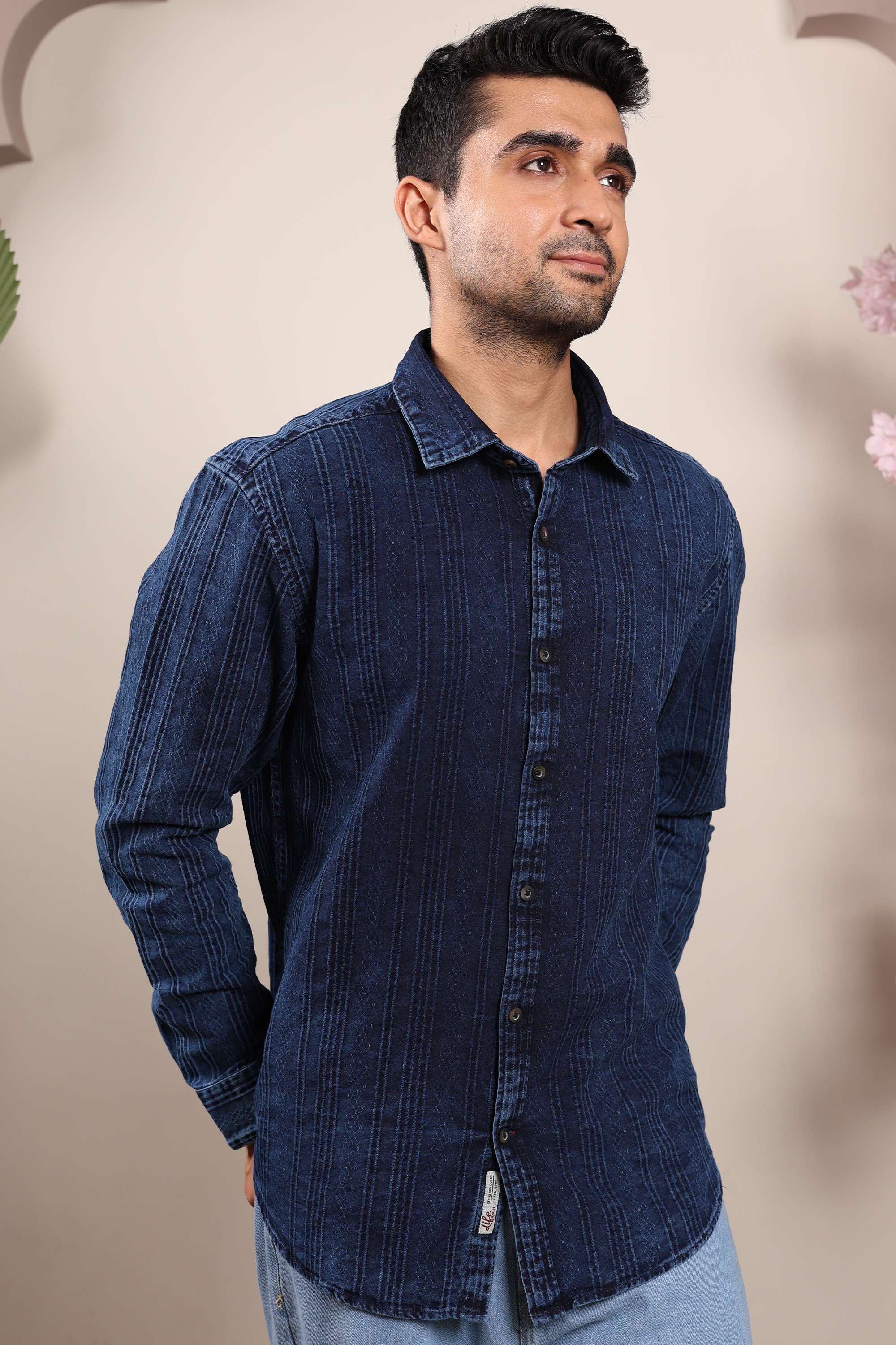 Blended-Fabric-Regular-Fit-Men-Shirt