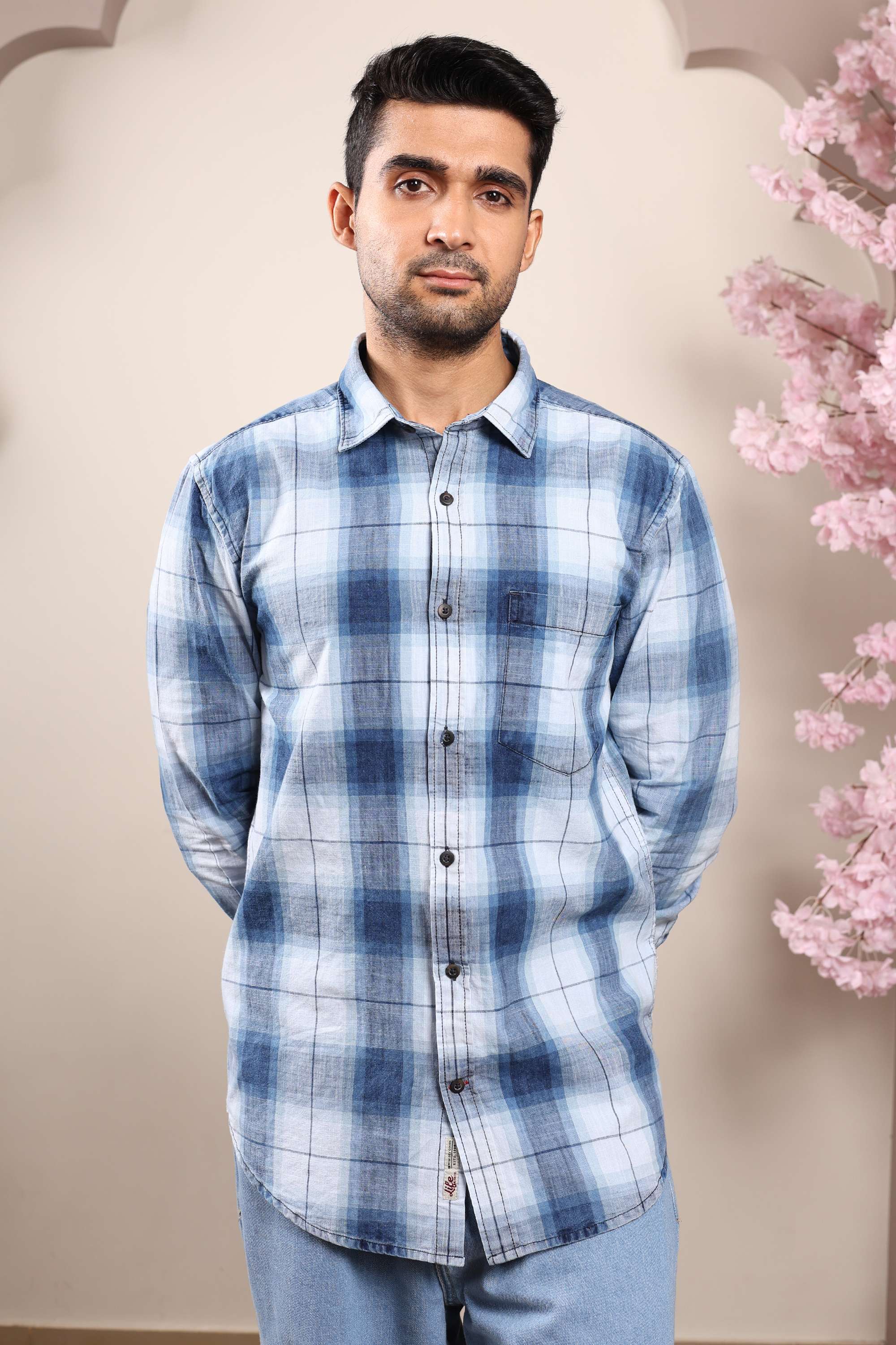 Blended-Fabric-Regular-Fit-Men-Shirt