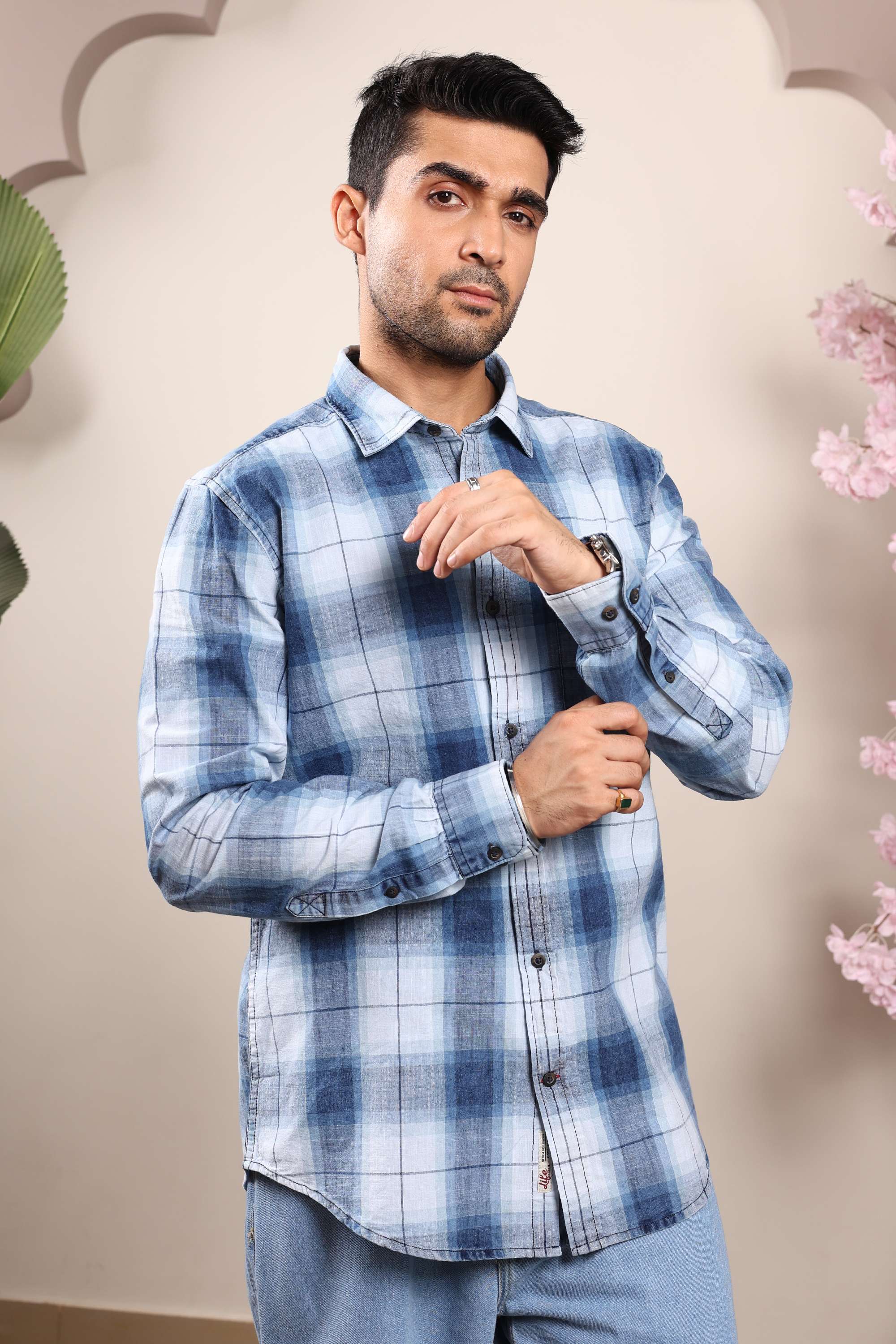 Blended-Fabric-Regular-Fit-Men-Shirt