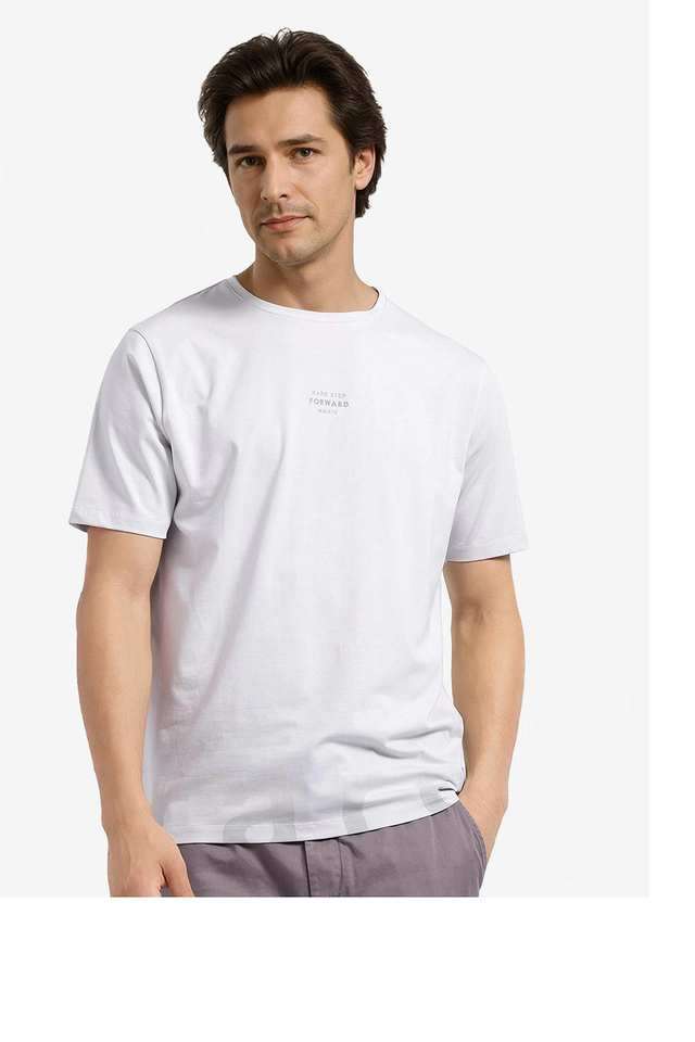 Solid-Cotton-Round-Neck-Men-s-T-Shirt
