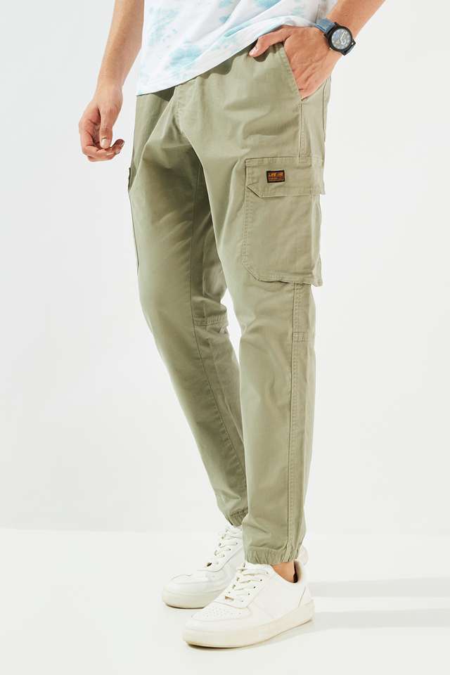 Solid-Cotton-Blend-Slim-Fit-Men-s-Joggers