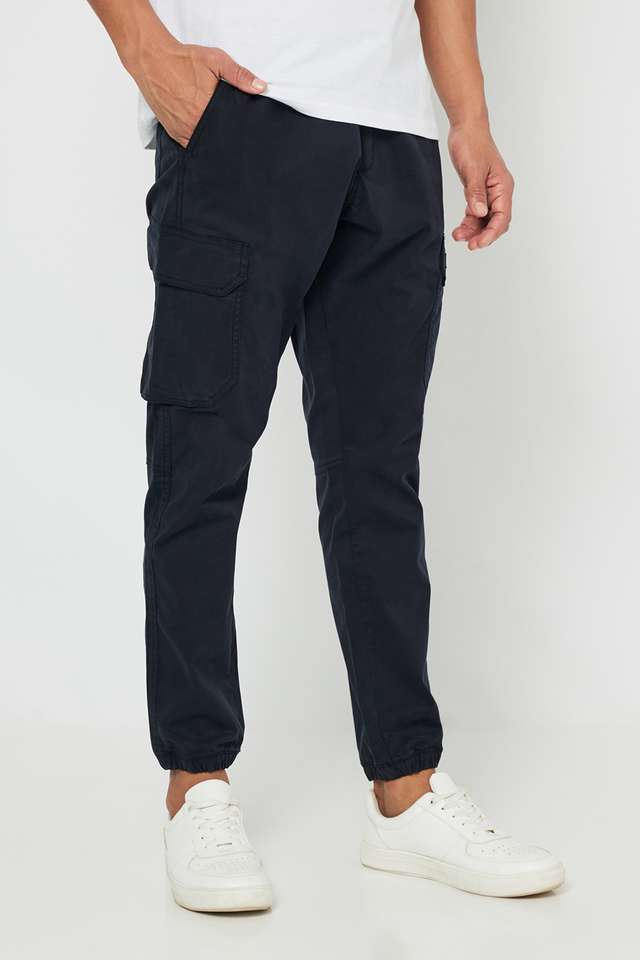 Solid-Cotton-Blend-Slim-Fit-Men-s-Joggers