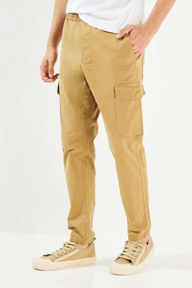 Solid-Cotton-Blend-Slim-Fit-Men-s-Joggers