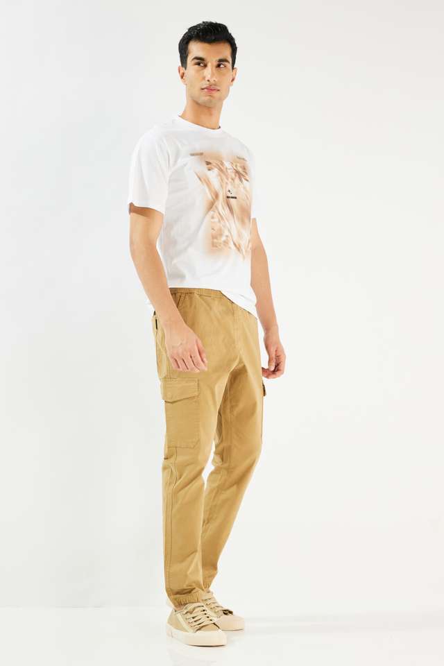 Solid-Cotton-Blend-Slim-Fit-Men-s-Joggers
