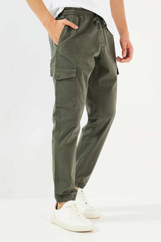Solid-Cotton-Blend-Slim-Fit-Men-s-Joggers
