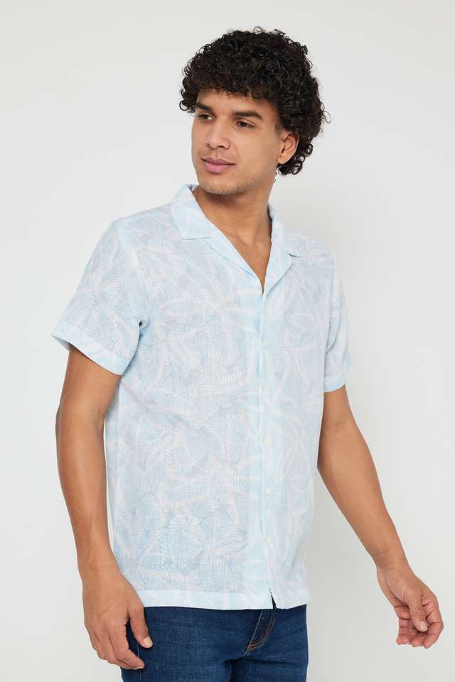 Printed-Blended-Fabric-Slim-Fit-Men-s-Casual-Wear-Shirt