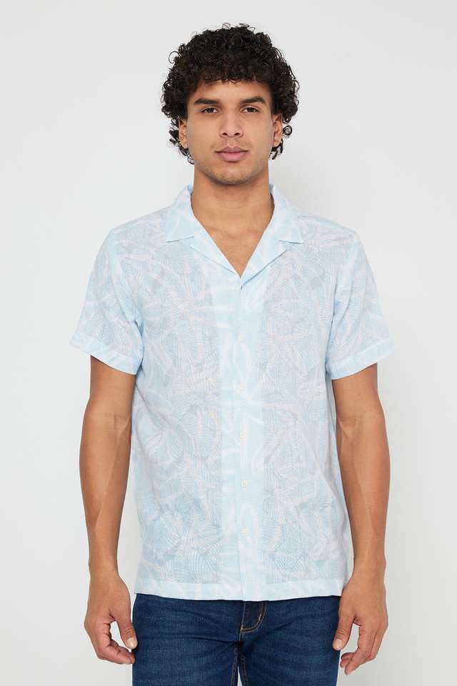 Printed-Blended-Fabric-Slim-Fit-Men-s-Casual-Wear-Shirt