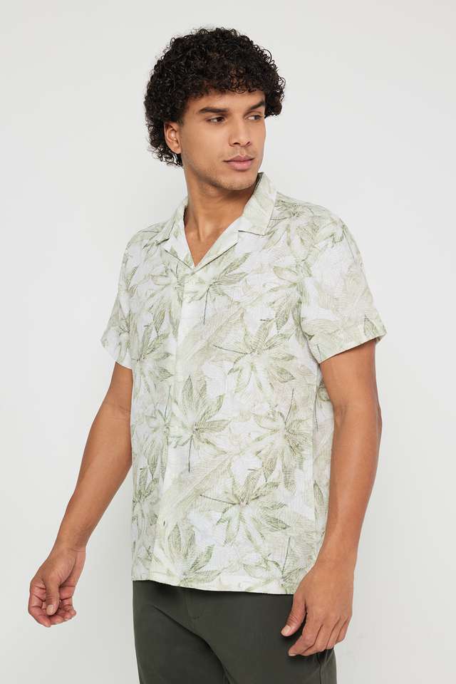 Printed-Blended-Fabric-Slim-Fit-Men-s-Casual-Wear-Shirt
