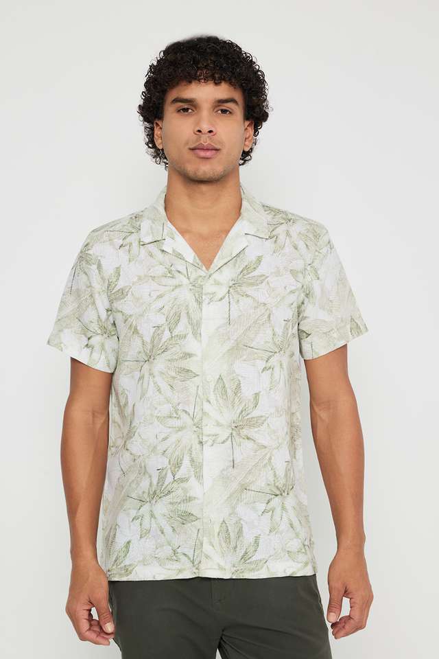 Printed-Blended-Fabric-Slim-Fit-Men-s-Casual-Wear-Shirt