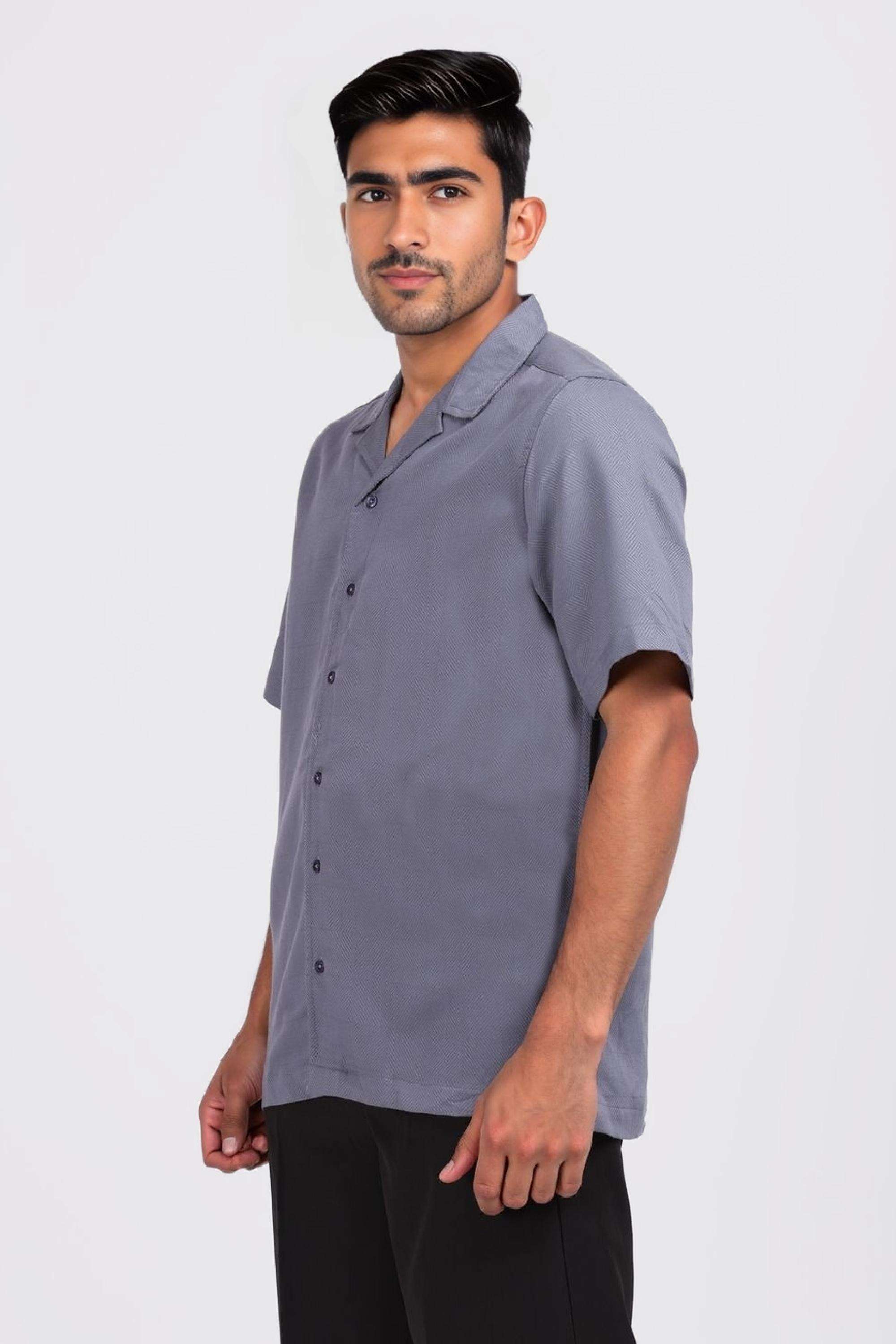 Blended-Fabric-Regular-Fit-Men-Shirt