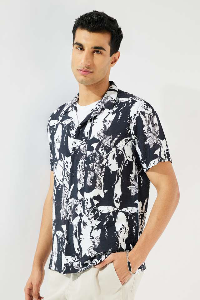 Printed-Viscose-Slim-Fit-Men-s-Casual-Wear-Shirt