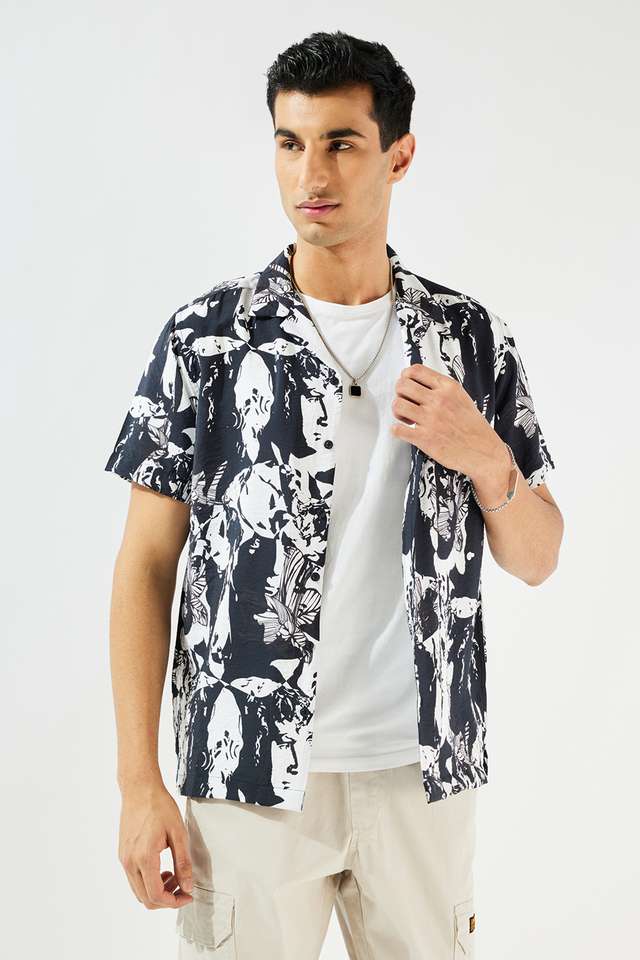 Printed-Viscose-Slim-Fit-Men-s-Casual-Wear-Shirt